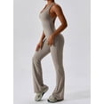 thumbnail image 3 of Lucakuins Mono de entrenamiento para mujer, sin mangas, cuello en U, sin espalda, hueco, sólido, delgado, mono de yoga Lucakuins  moda, 3 of 7