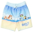 thumbnail image 3 of Bluey and Bingo Little Boys Raglan Pullover Swim Rash Guard Swim Trunks Blue 7-8, 3 of 5