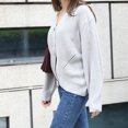 thumbnail image 6 of Diufon Womens Sweaters Solid Color Cardigan Coats Fall Casual Long Sleeve Knit Coats, 6 of 7