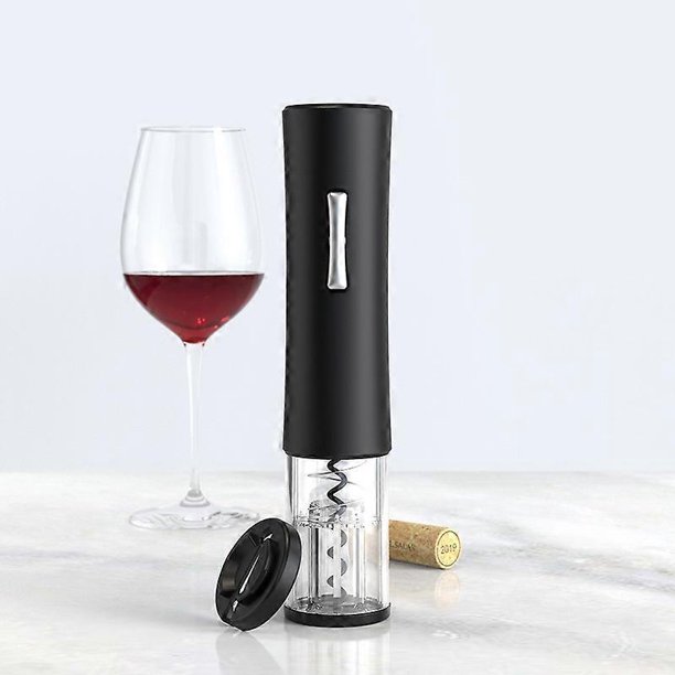 Abridor automático de botellas para vino tinto, cortador de papel de aluminio, abridor eléctrico de vino tinto, abridor de tarros, accesorios de cocina, aparatos, abridor de botellas, negro
