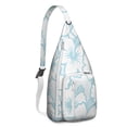 thumbnail image 1 of Hummingbird Garden Shoulder Bag - Artistic Floral Scene, Durable Multi-Functional Daypack, 1 of 4