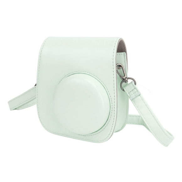 Camera Protective Case, Mini Camera Protective Bag Shoulder Strap Large Capacity PU Case for Mini 12 with Album Filters Colorful Hanging Frames Stickers
