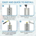 thumbnail image 4 of Uxcell 10 Pcs Ancrages en Coin, 5/16 Pouces x 2 Pouces Ancrages en Acier Inoxydable pour Béton, Fixation Standard Robuste pour Support Mural en Ciment (Inclut Rondelles Écrous, Ton Argent), 4 of 6
