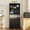 Black-3 Drawers, variant on Asofer 71" H Farmhouse Pantry Cabinet with LED Lights, Charging Station, Doors & Drawers, Gray
