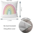 thumbnail image 3 of Watercolor Sun Rainbow Pillow Covers, Rainbow Room Decor for Girls Nursery Playroom, Kid Nursery Throw Pillow Covers 18×18 Set of 4, Gifts for Girls Kids,Rainbow Pillows for Girls, 3 of 3