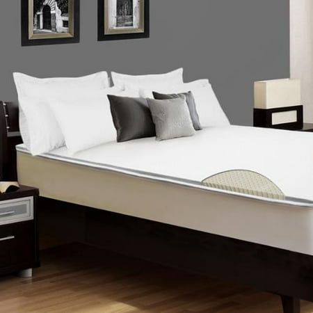 Select Luxury E.C.O. Latex 2-inch Flippable Mattress Topper with Cover - Walmart.com