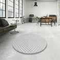 thumbnail image 3 of Ahgly Tapis d'Intérieur Carré à Motifs Blanc Cassé, 6 Pieds Carré, 3 of 6