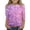 36#Light pink, variant on Girls 3/4 Sleeve Tops Round Neck Loose Shirt, Sparkle Ombre Print Summer Blouse 5-16Y