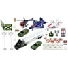 XLM Army Military Affairs Mini Diecast Childrens Kids Toy Vehicle Playset w/ Variety of Vehicles, Accessories