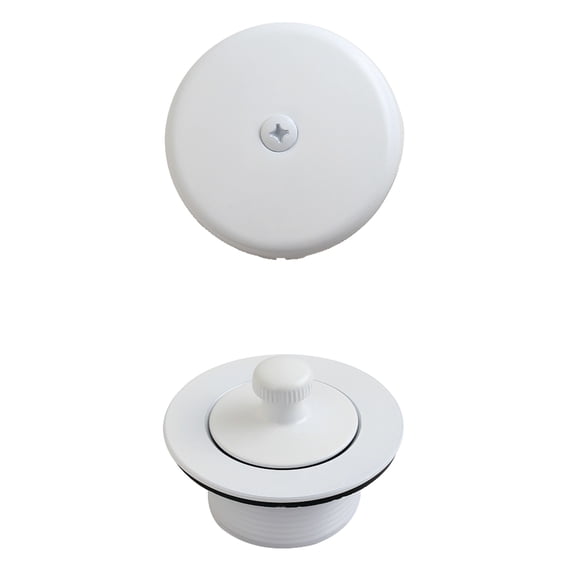 Kingston Brass DLT5301AWH Trimscape Zinc Alloy Lift and Turn Tub Drain Conversion Kit in White