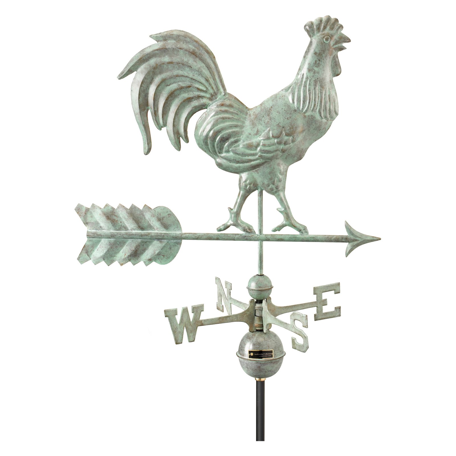 Smithsonian Rooster Weathervane Blue Verde Copper by Good Directions by Good Directions