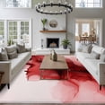 thumbnail image 3 of 6'x9' Area Rugs, Red Marble Indoor Outdoor Area Rug for Living Room Bedroom, Modern Ombre Abstract Ink Painting Art Washable Bathroom Rugs Kitchen Floor Carpet Mats Home Decor Aesthetic, 3 of 8