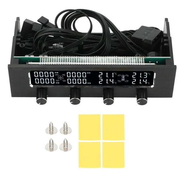Controlador de ventilador de PC, Controlador de ventilador de PC Controlador de velocidad de ventilador de PC ajustable Controlador de ventilador de computadora Diseño a prueba de futuro