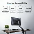 thumbnail image 3 of JuiceUp Adjustable Grommet Monitor Wall Mount, Black, 34", 3 of 8