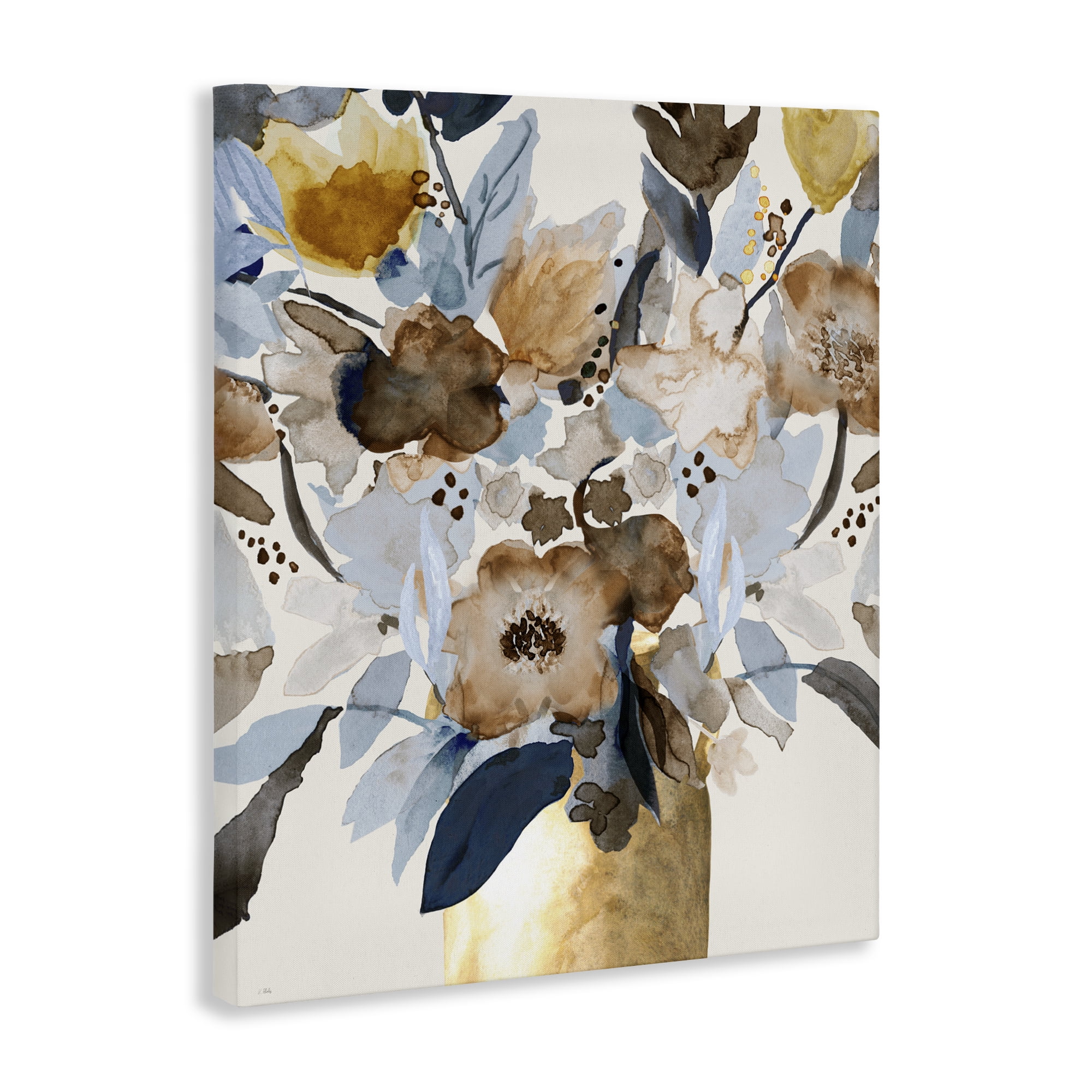 Stupell Industries Expressive Earthy Blossoms Canvas Wall Art, design by Val Rhodes