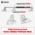 thumbnail image 2 of Soporte de elevación Gas Struts Shock IAQWE 1112N de 28 pulgadas, 250 libras, 2 of 7