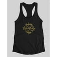 thumbnail image 3 of Friendship Day Golden Nature Racerback Tank Women -Image by Shutterstock, Female XX-Large, 3 of 4