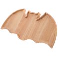 thumbnail image 2 of SHISUYAN Halloween Table Plate 1Set In Light Yellow With Bat Design For Adults Use During Halloween Party, 2 of 9