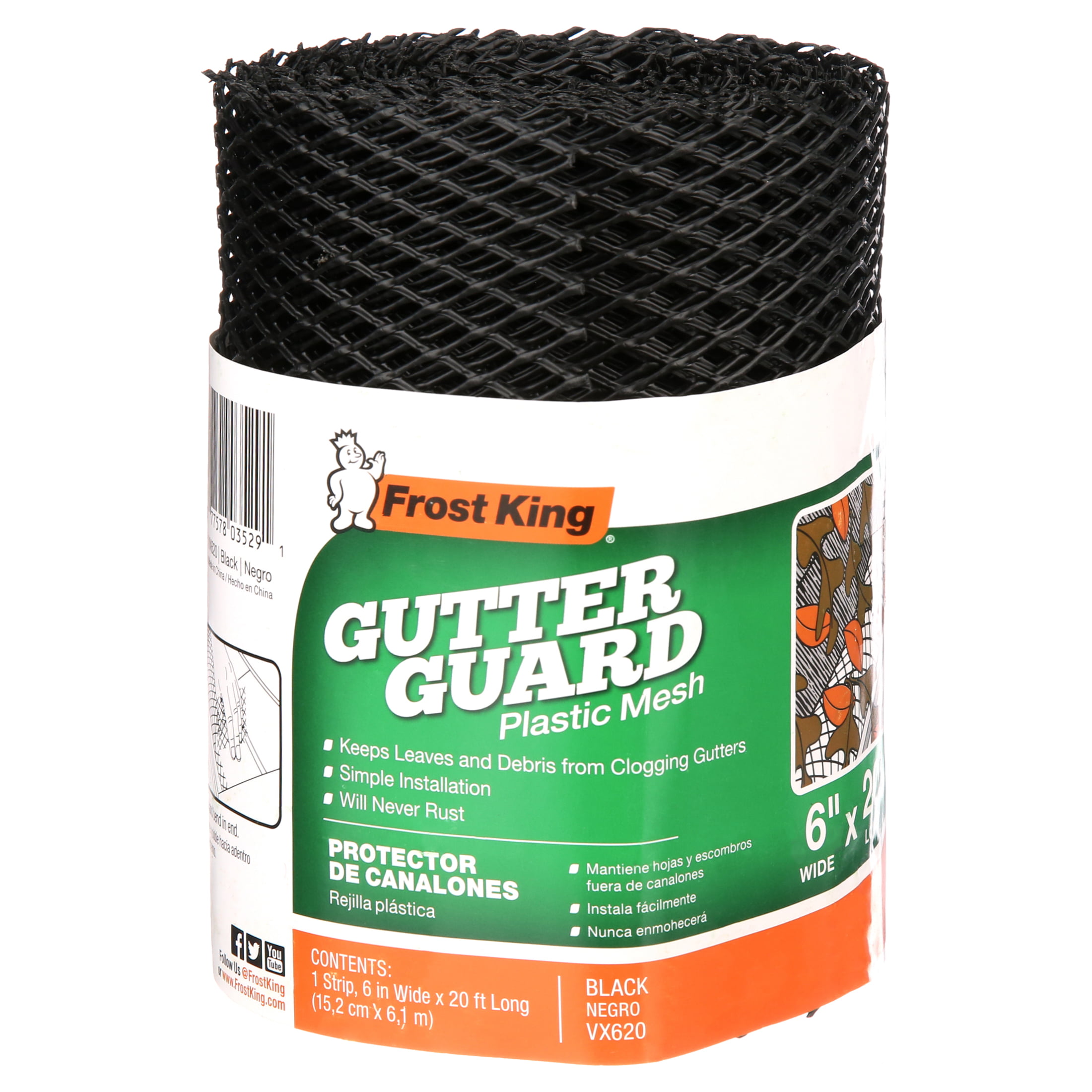 How To Install Frost King Gutter Guard Frost King Plastic Mesh Gutter Guard - PACK OF 6 - Walmart.com