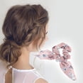 thumbnail image 2 of Unique Bargains 1 Pc Stylish Rabbit Ears Flower Hair Ties Hair Bands Pink, 2 of 5
