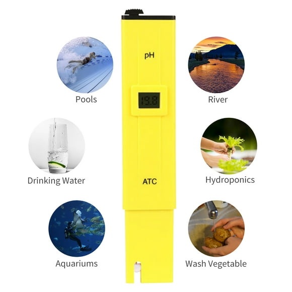 Tester Meter,Display Water Ph Lcd Display Water Ph Meter Water Ph Tester Meter Lcd Display Atc Water Pools Water Pools Spa With Atc Water Tester Meter With Ph Tester Meter Yorten Dsfen