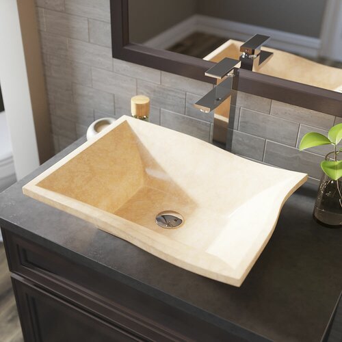 Mr Direct 859 Egyptian Yellow Marble Sink Ensemble With Chrome Finish 721 Faucet Pop Up Drain And Sink Ring Walmart Com Walmart Com