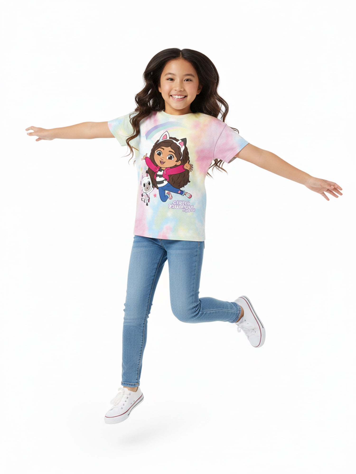 Gabby's Dollhouse Girls Short Sleeve Graphic T-Shirt, Sizes 4-16