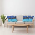 thumbnail image 4 of Ambesonne Animal Throw Pillow Cover 4 Pack, Whale in Ocean and Star, 20", Blue Grey and Pale Blue, 4 of 7