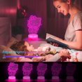 thumbnail image 4 of Luz nocturna LOUHH Kitty 3D LED, 16 colores, mando a distancia, 4 of 7