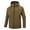 Brown, variant on Youthup Men's Solid Color Water-Resistant Hooded Jacket - Breathable All-Season Raincoat with Moisture Wicking for Outdoor Activities