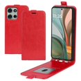 thumbnail image 4 of For Motorola Moto G75 5G Case with Card Slots Vertical Flip Leather Phone Cover - Black, 4 of 5