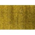 thumbnail image 1 of Ahgly Company Machine Washable Indoor Rectangle Oriental Yellow Industrial Area Rugs, 4' x 6', 1 of 4