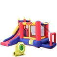 thumbnail image 1 of Inflatable Bounce House, Hikiddo Kids Bouncy Jumping Castle with Air Blower, 1 of 9