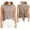 Brown, variant on Women's Crew Neck Horizontal Striped Sleeveless Tank Top, Back Cutout Tie Bow Casual Camisole Blouse