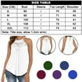 thumbnail image 5 of Dosaele Women's Casual Summer Cute Lace Halter Neck Flowy Pleated Workout Sleeveless Tank Tops T-shirts Blouses, 5 of 5