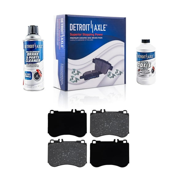 Detroit Axle - 4.7L 4Matic Models Front Brake Pads for 2015 Mercedes-Benz S550 - 4pc Set