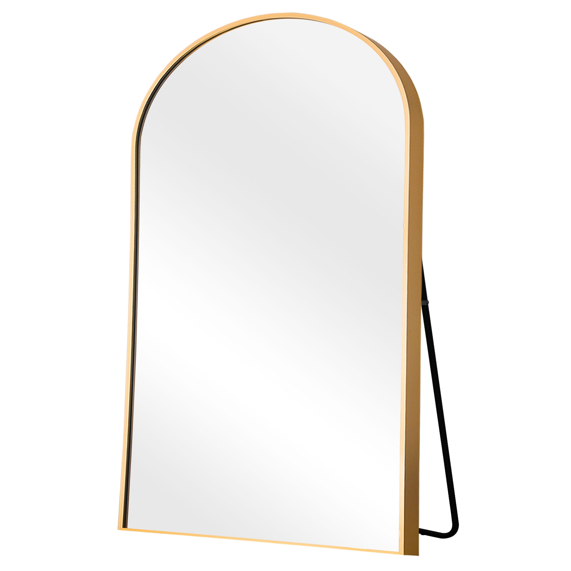 MAYEERTY 79x35 Oversized Arch Aluminum Alloy Frame Full Length Mirror Floor Mirror,Gold