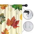 thumbnail image 4 of Maple Leaf Turkey Design Farmhouse Curtains 2 Pieces Cafe Curtains 27.5x24,42x84in Kitchen Curtains Fall Holiday Long Curtain, 4 of 5