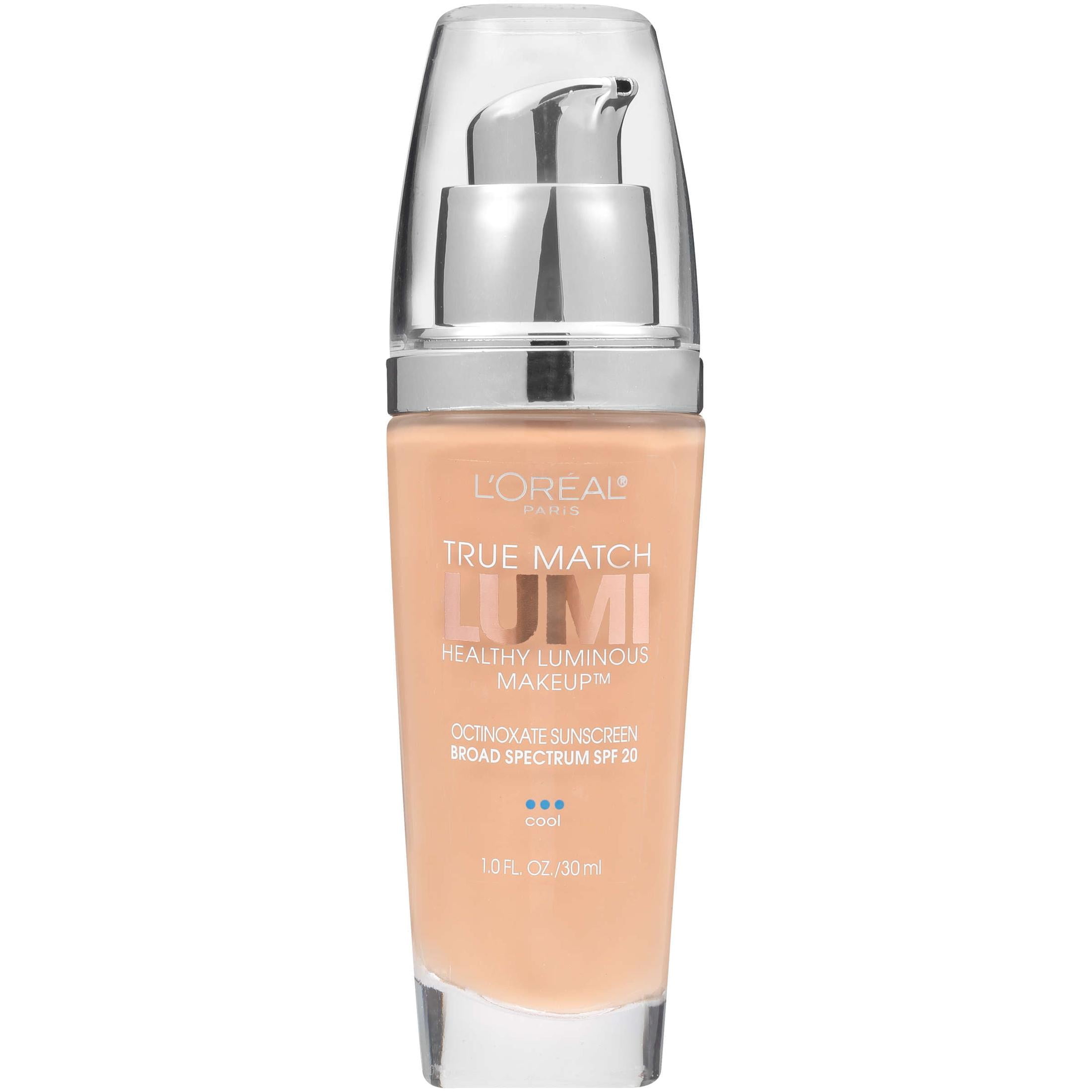 (2 pack) L'Oreal Paris True Match Lumi SPF 20 Liquid Foundation Makeup, C5 Classic Beige, 1 fl oz