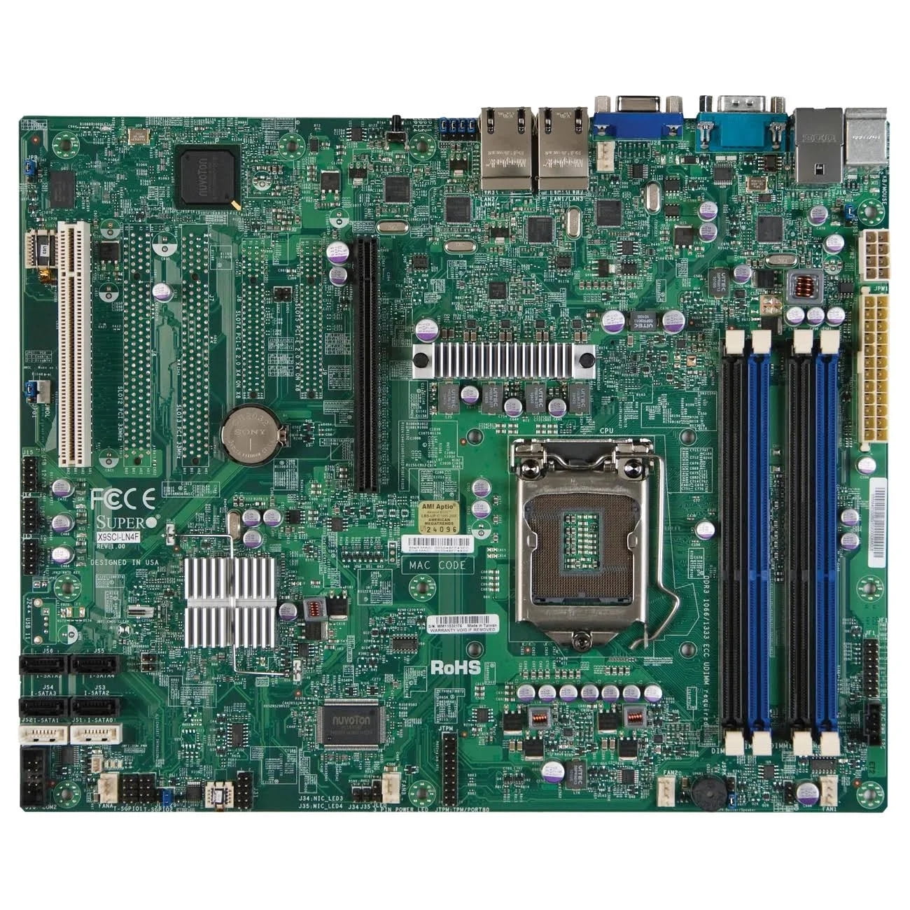 Supermicro X9SCI-LN4F Server Motherboard - LGA 1155 Socket - Single ...