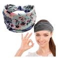 thumbnail image 1 of Élastiques à Cheveux Bandes pour Cheveux Femmes Yoga Sports Grand Serre-Tête Boho Bande pour Cheveux Turban Bandeau Couvre-Chef, 1 of 2