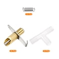 thumbnail image 3 of Unique Bargains 36.5 x 13.5mm Rabbit Waterer Automatic Poultry Drinker Feeder Duck-Mouth Type, Golden 10 Set, 3 of 5