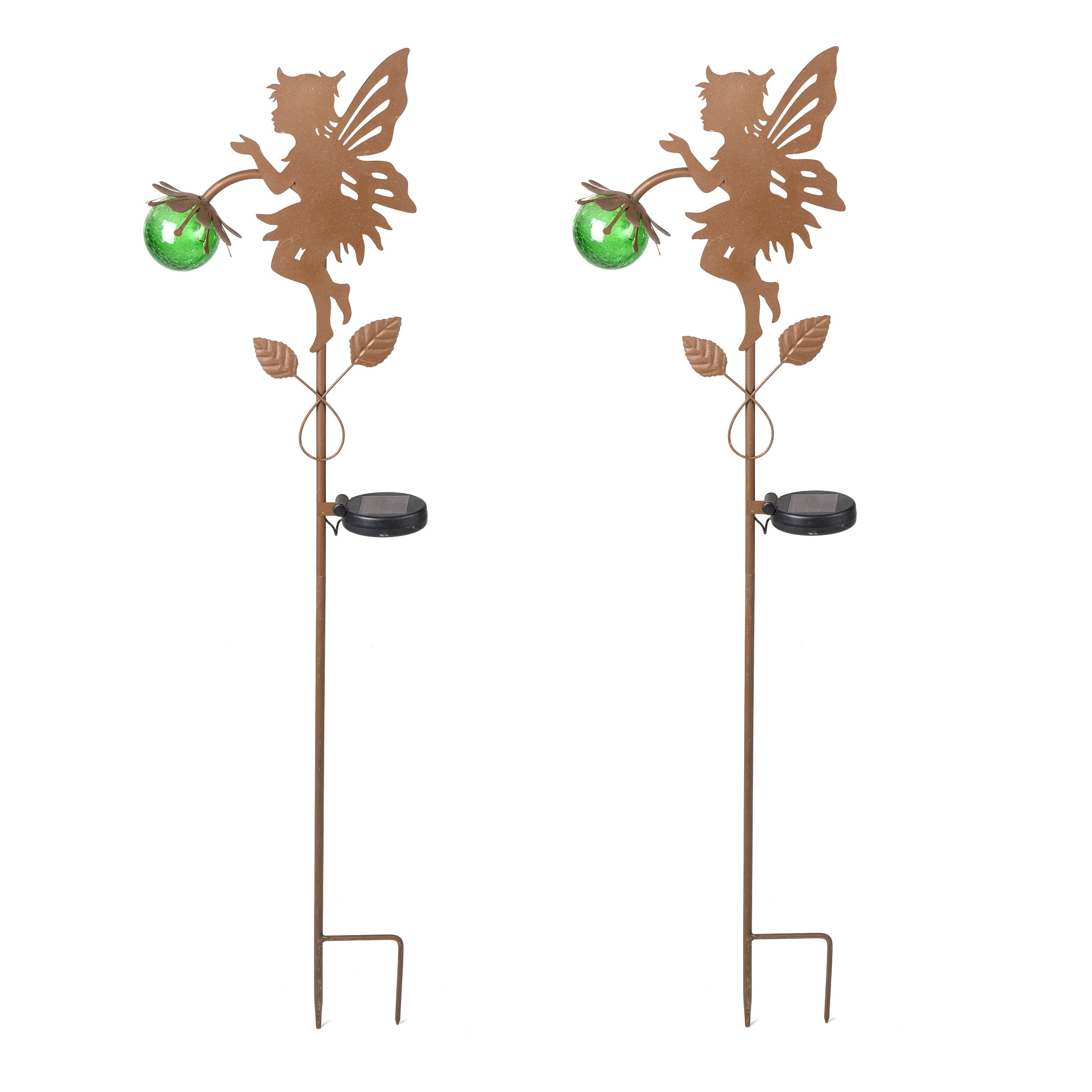 Set of 2 Fairy Solar Light Stakes