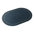 thumbnail image 1 of Tapete para mesa de cocina, tapete de PU, antideslizante, lavable, Mantel Individual de cuero sintético, tapete ovalado para mesa de comedor, hogar y azul, 1 of 10