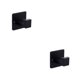 thumbnail image 1 of Kearding Gancho cuadrado de aluminio para toallas de baño, dormitorio, hogar, baño, ropa, bolso, soporte colgante, accesorios Negro 2Conjunto, 1 of 6