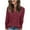 02-Wine, variant on Atogsazn Womens V Neck Knitted Shirts Casual Long Sleeve Pullover Sweater Loose Fit Tops Fall Winter Clothing 02-Khaki XL Fashion