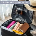 thumbnail image 4 of Estuche de viaje para gafas de sol, organizador portátil de gafas con 2 ranuras para almacenamiento y exhibición, Estuche De Viaje de almacenamiento con soporte para gafas, 4 of 5
