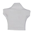 thumbnail image 2 of Camiseta de manga corta a escala 1:12, estilo retro, realista, mini top de verano, mini camiseta básica blanco, 2 of 9