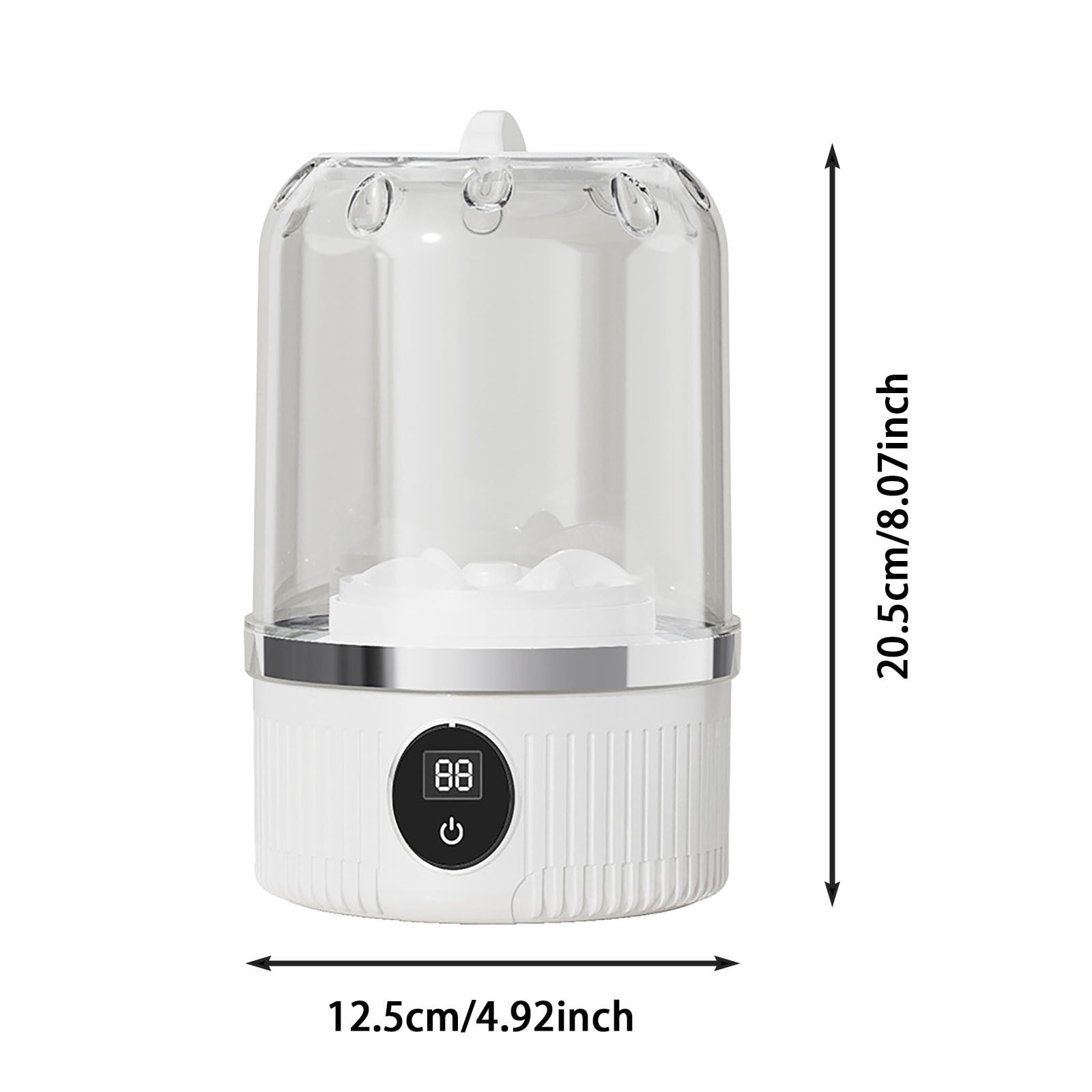 Musatteng Cordless Mini Washer for Delicates - 3000mAh Rechargeable Portable Laundry System for Travel, Camping & Dorms