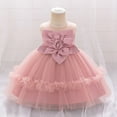 thumbnail image 2 of Toddler Girls Flower Tulle Dress Sleeveless Birthday Party Gown Elegant Princess Formal Wear for Special Occasions, 2 of 5